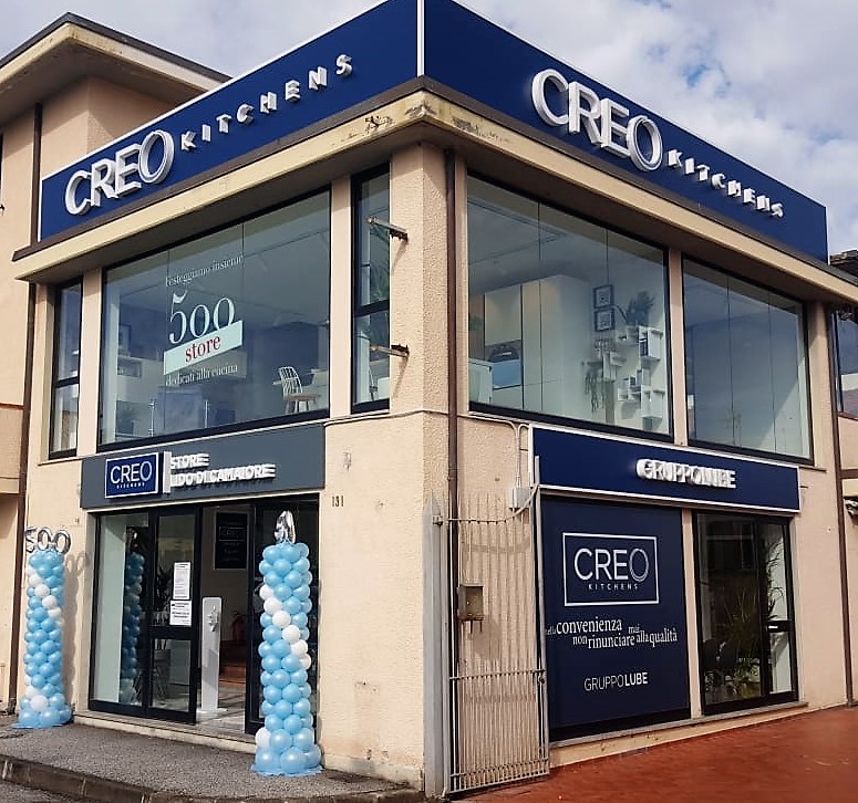 Lido Di Camaiore Province Of Lucca Gruppo Lube Inaugurates A New Creo Kitchens Store Creo Kitchens